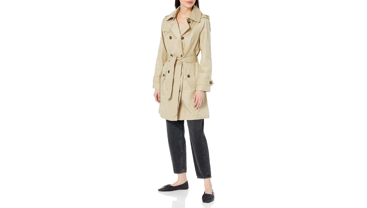 London Fog Women's Double-Breasted Trench Coat
