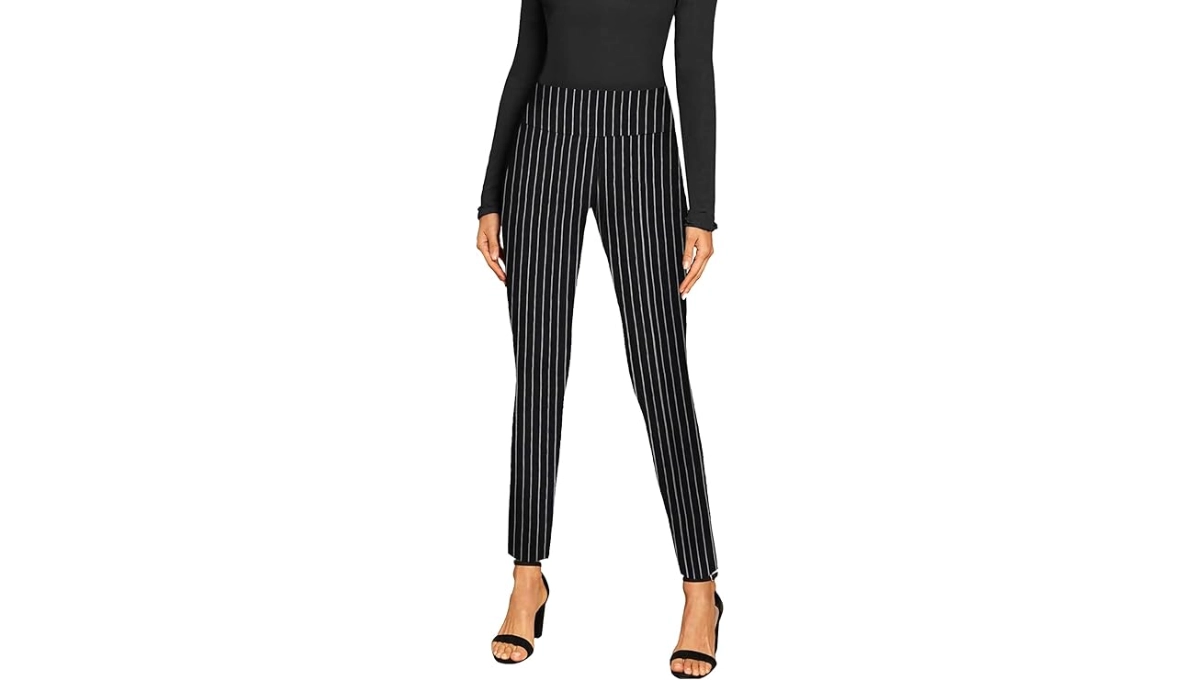 Women's Pull-On Stretch Pants with Full Elastic Waistband