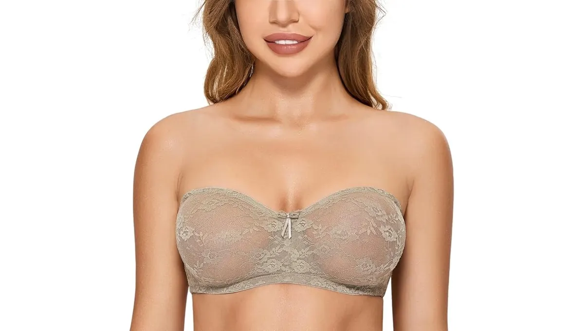 DOBREVA Seamless Strapless Push‑Up Underwire Bra