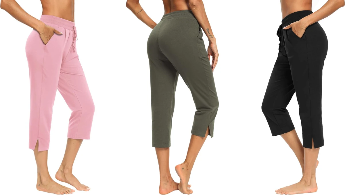 LEXISLOVE Women’s Wide-Leg Capri Pants