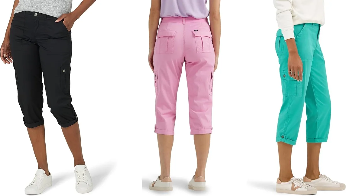 Lee Women’s Flex-to-Go Relaxed Fit Capri Pants
