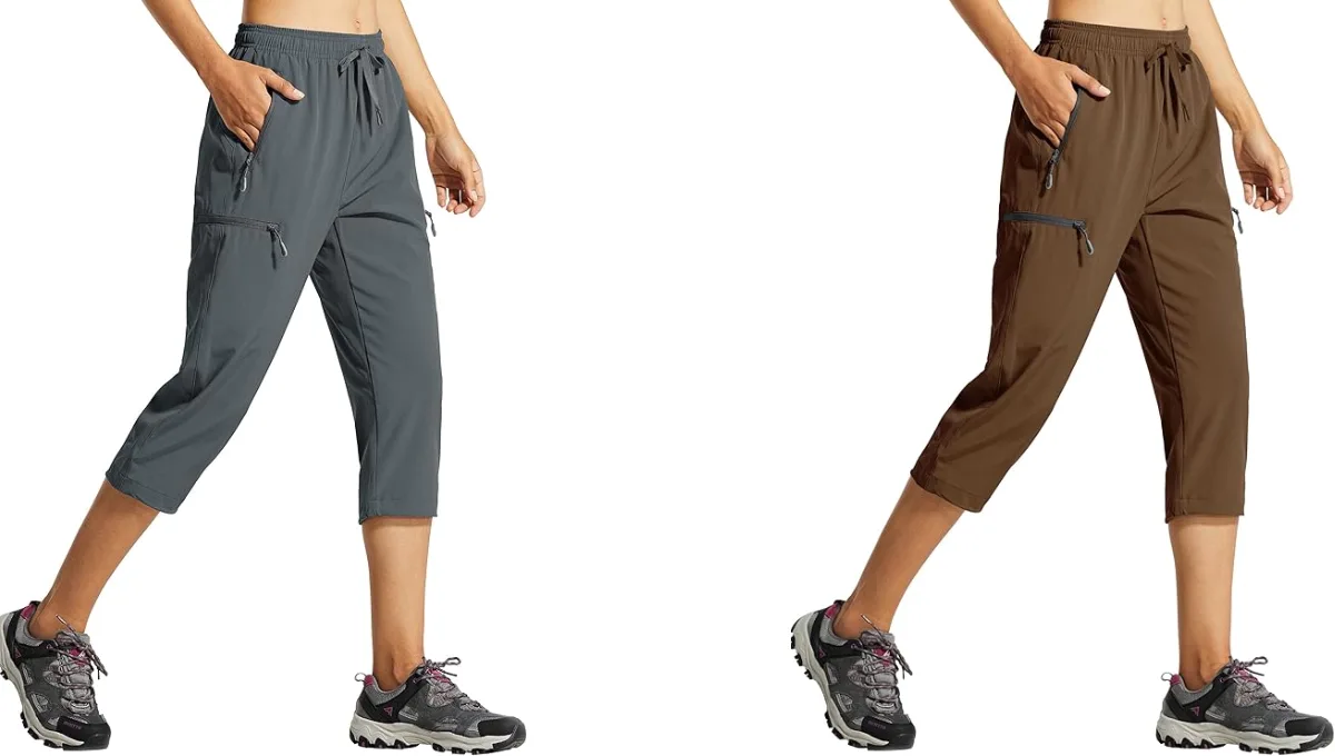 Libin Women’s Lightweight Quick-Dry Cargo Capris