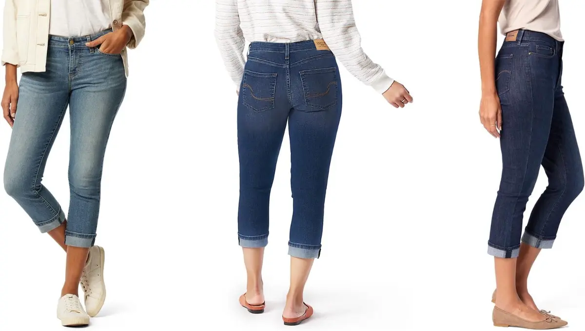 Signature by Levi Strauss & Co. Women’s Mid-Rise Slim Fit Capri Jeans