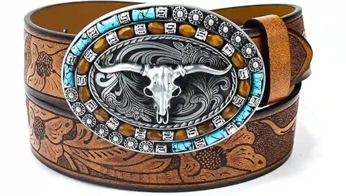 FGSS Western Cowboy Leather Belt for Women