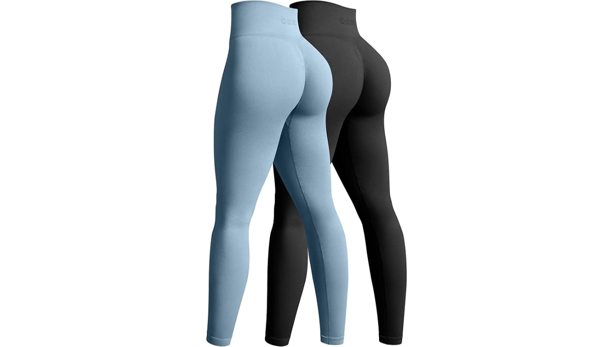 OQQ Women’s 2 Piece Seamless Yoga Leggings