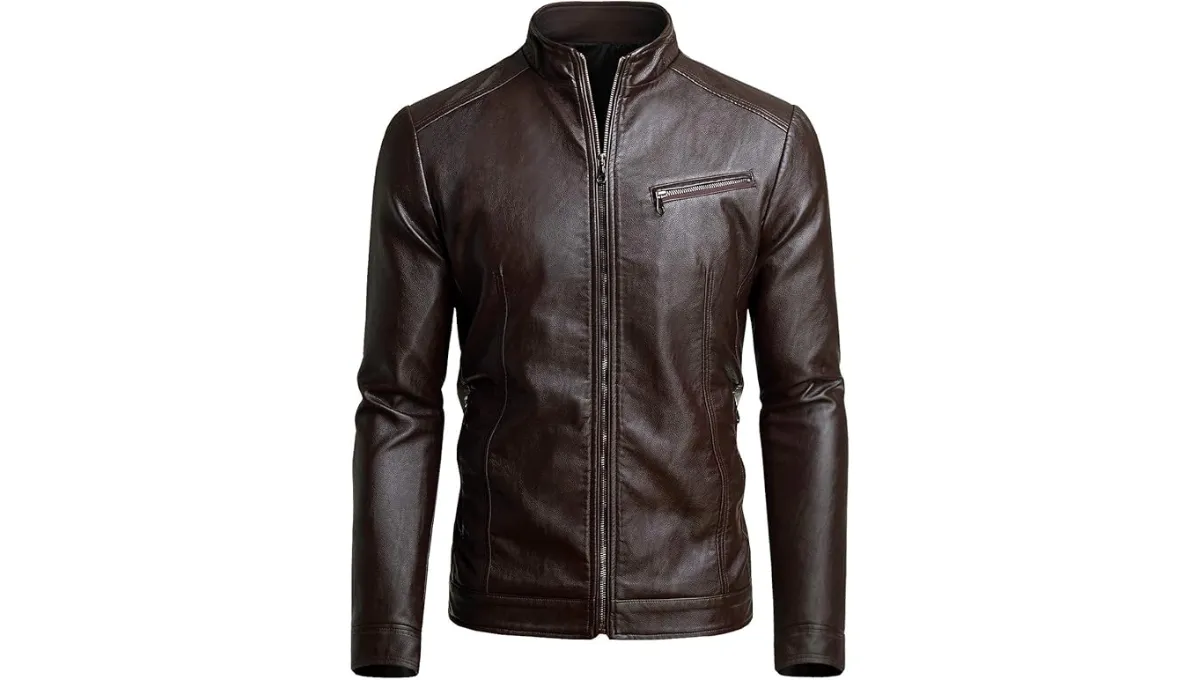 mens leather suit jacket