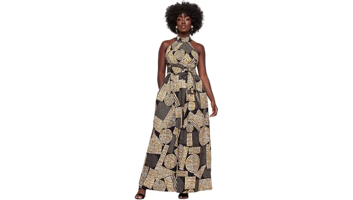 D’IYANU Ronke African Print Dress – Bold, Elegant & Culturally Rich