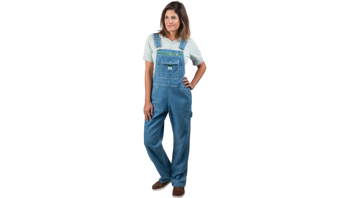Liberty Women’s Washed Denim Bib Overalls