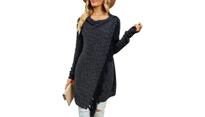 10 Best Women's Sweaters on Amazon in 2023 Ceasikery Tassel Hem Sweater
